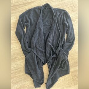 Barefoot Dreams cozychic lite cardigan   Women’s L/XL Navy waterfall lounge